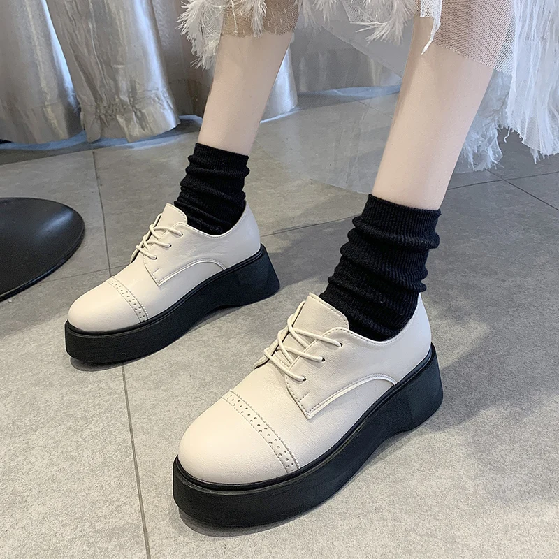 COOTELILI/Модная женская обувь Женская повседневная на плоской подошве со шнуровкой