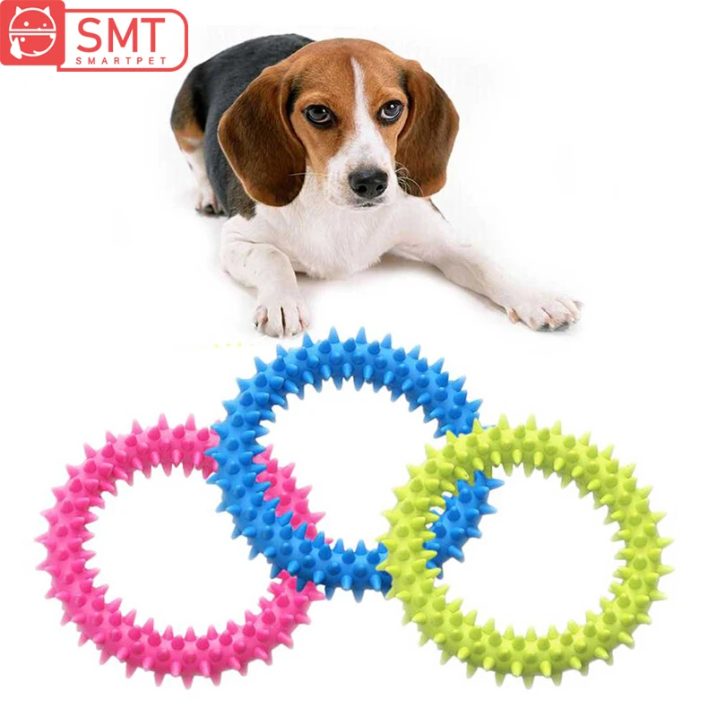 Smartpet жевательная игрушка для собак и кошек кольцо из мягкой резины молярная