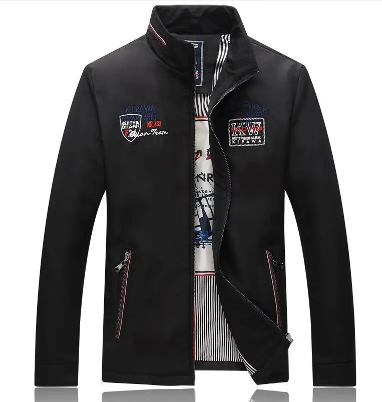 Акула для мужчин s куртки Eden Slim Fit Aeronautica наивысшего качества Повседневная брендовая одежда верхняя одежда Новейший парк весна осень Мужская куртка - Цвет: as picture