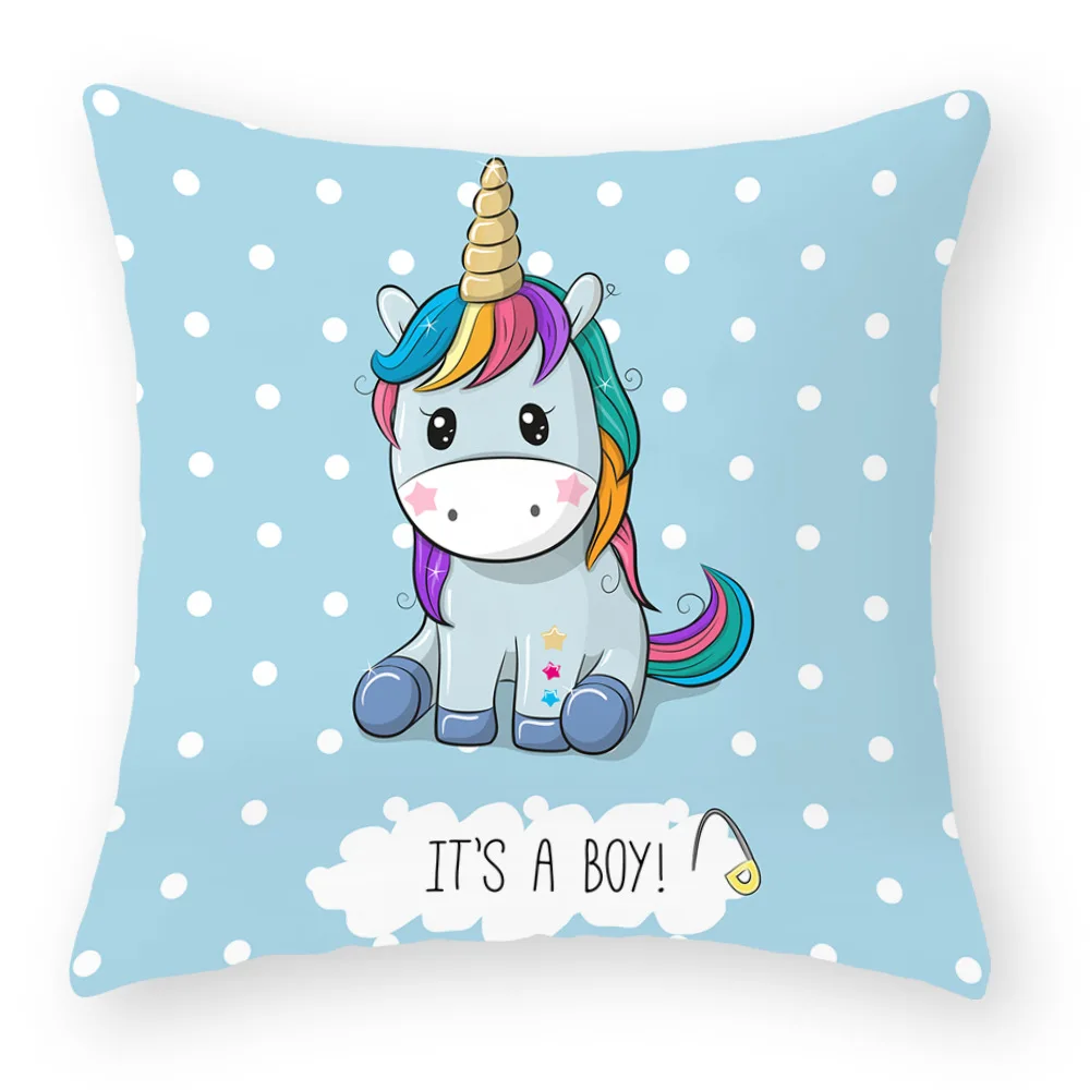

Unicorn Rainbow Series Peachskin Decorative Pillowcase Office Home Sofa Cushion Bed Pillowcase Pillow Cushion Cover Dakimakura