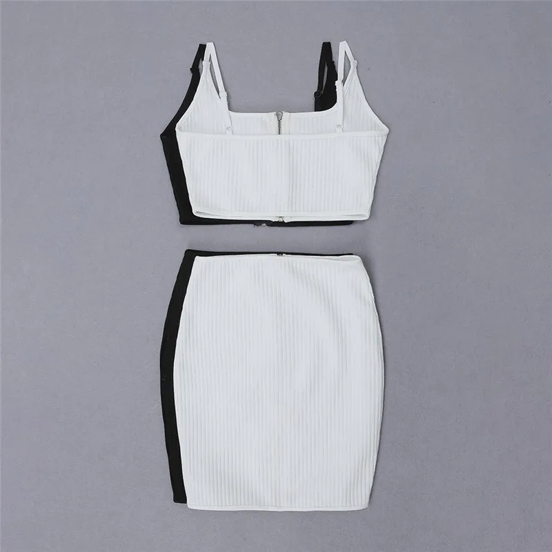 Комплект из двух предметов женская одежда комплект топ и юбка 2019 новый костюм на