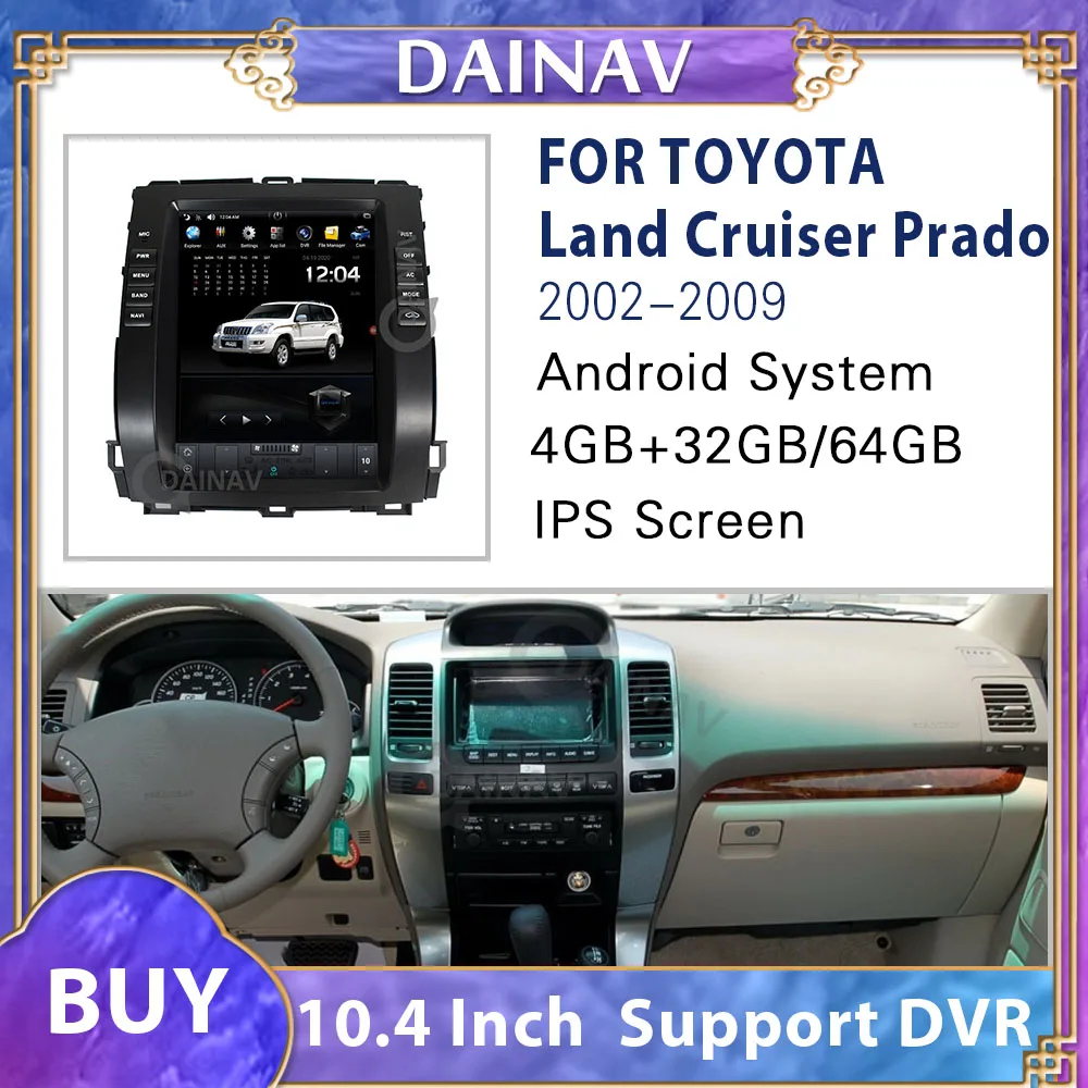 

Автомобильный Радио Мультимедиа DVD плеер GPS навигация для Toyota Land Cruiser Prado 2002 - 2009 Авторадио Стерео радио GPS Navi Стерео