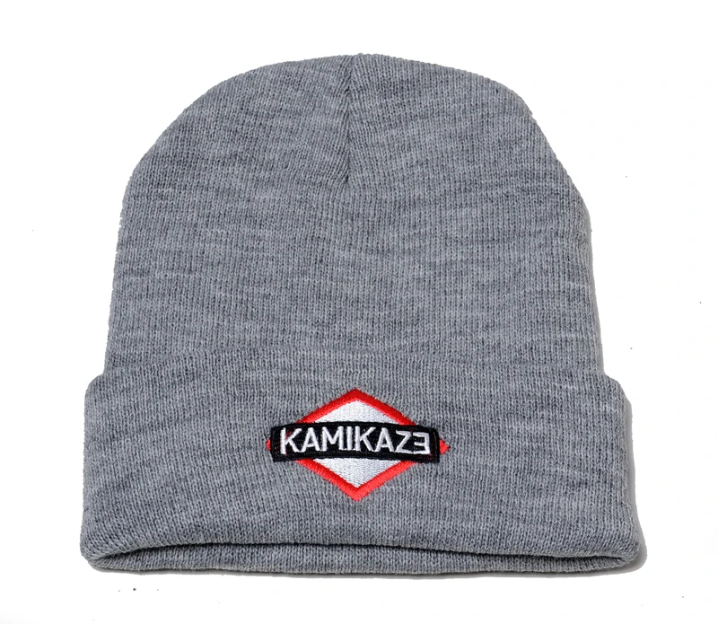 Kamikaze вязаная шапка Eminem последний альбом шапки KAMIKAZE вышивка бини зимняя теплая Skullies& лыжные шапочки эластичная вязаная шапка