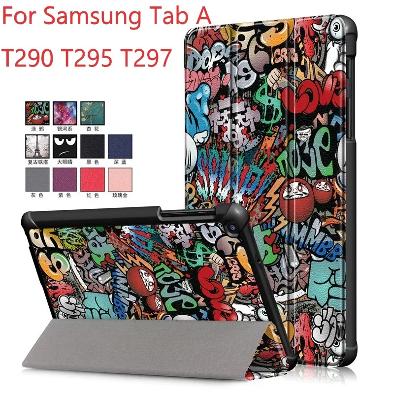 

For Samsung Galaxy Tab A 8.0 2019 Case Slim Smart Flip Flio Pu Stand Auto Sleep Tablet Holder Cover for Galaxy Tab A T290 T295