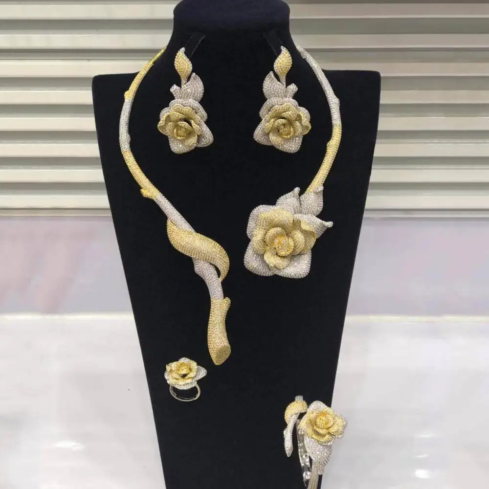 4 шт. Женские Ювелирные наборы с фианитами | Украшения и аксессуары