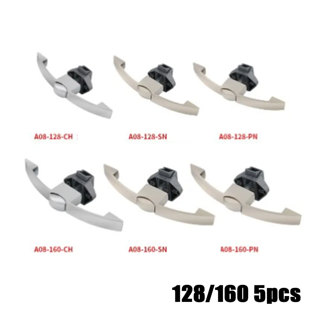 

5Pcs Zinc Alloy Camper Car Push Lock RV Handle Home Drawer Latch Button Locks Furniture Door Lock Hardware With Accessories