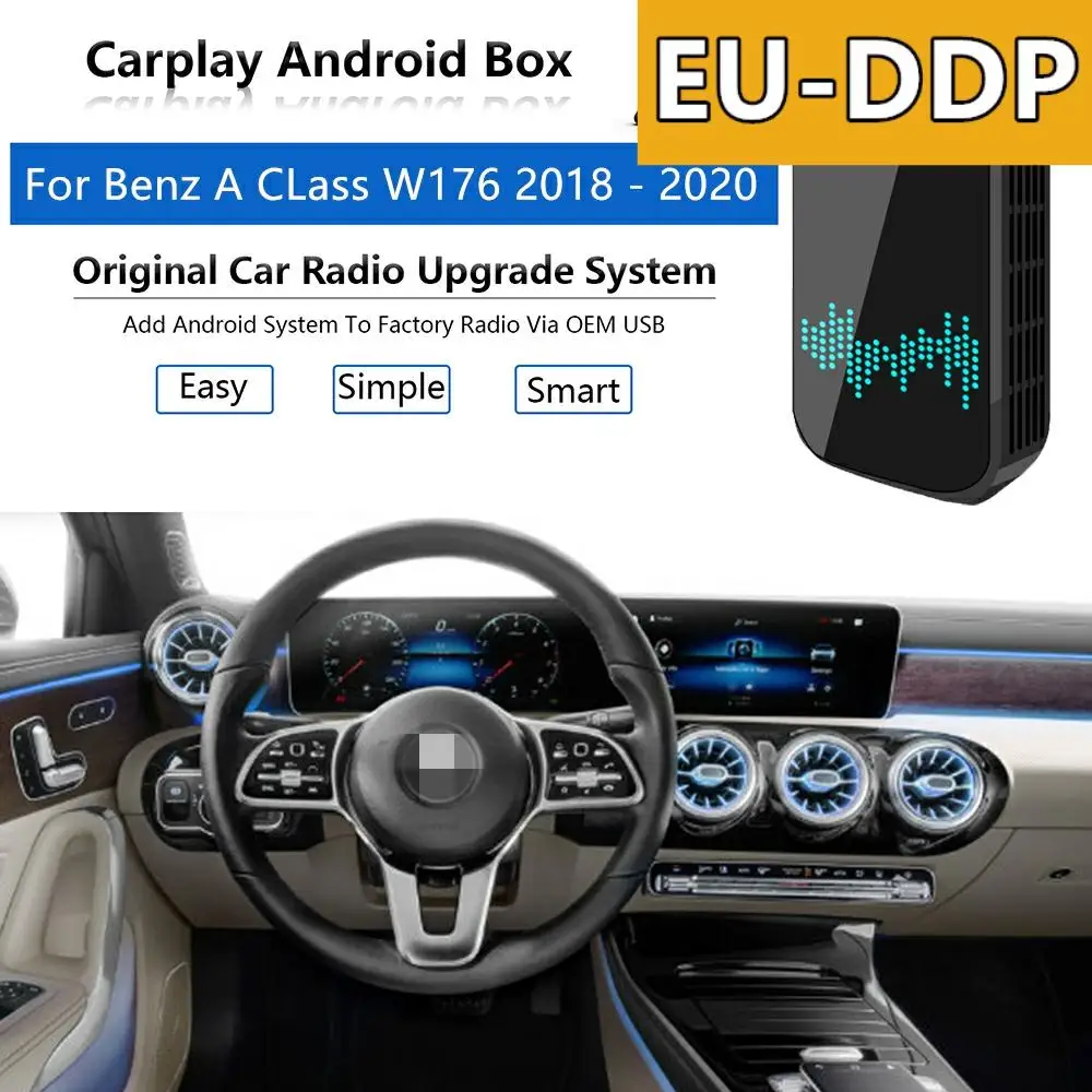 Carplay обновление для Mercedes Benz A CLass W176 2018 - 2020 радио Android Авто USB Apple Беспроводная