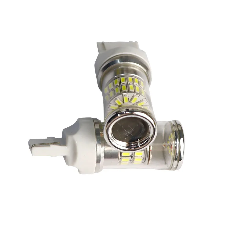 100 шт./лот Высокий люмен T20 7440 7443 W21/5W W21W 0.38A 48 SMD 3014 Светодиодные линзы сигнал