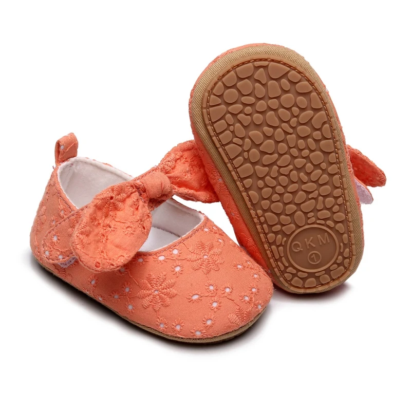 

Toddlers First Walkers Slipper Baby Bowknot Princess Shoes Girls Shoes 2021 Newborn Soft Sole Non-slip 0-18M