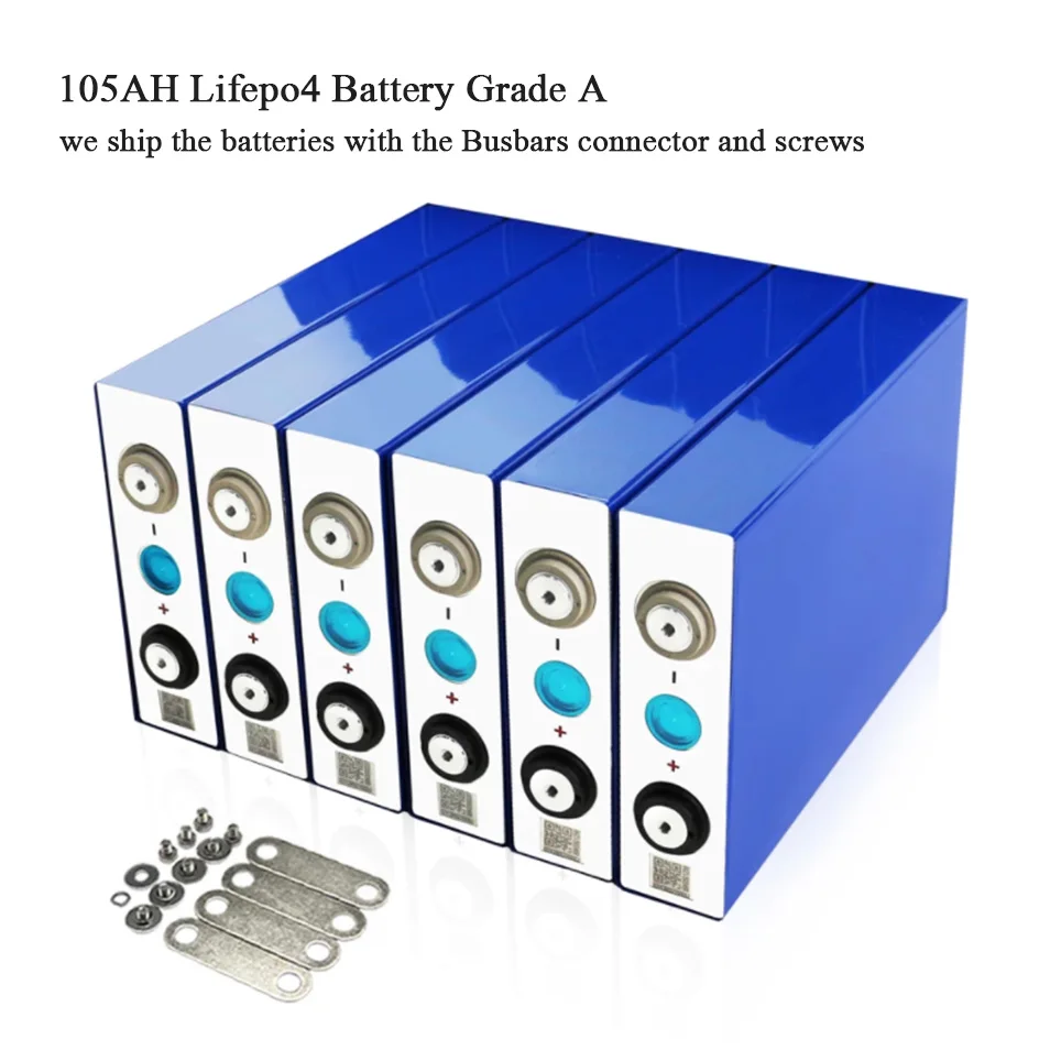 

2021 NEW 3.2V 105Ah lifepo4 battery CELL 12V 24V 36V 48V 105Ah 100AH for EV RV battery pack diy solar EU US TAX FREE