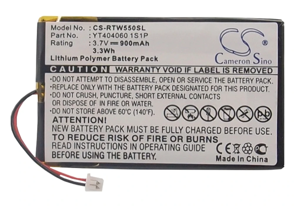 

Cameron Sino 900mA Battery for Right Way 550 ,YT404060 1S1P
