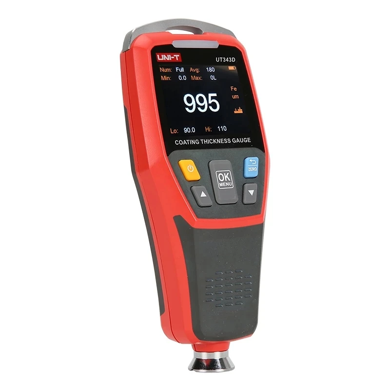 

UNI-T UT343D Coating Thickness Gauge Automobile Paint Film Metal Rhickness Rester FE/NFE Ror Automobile Accident Detection