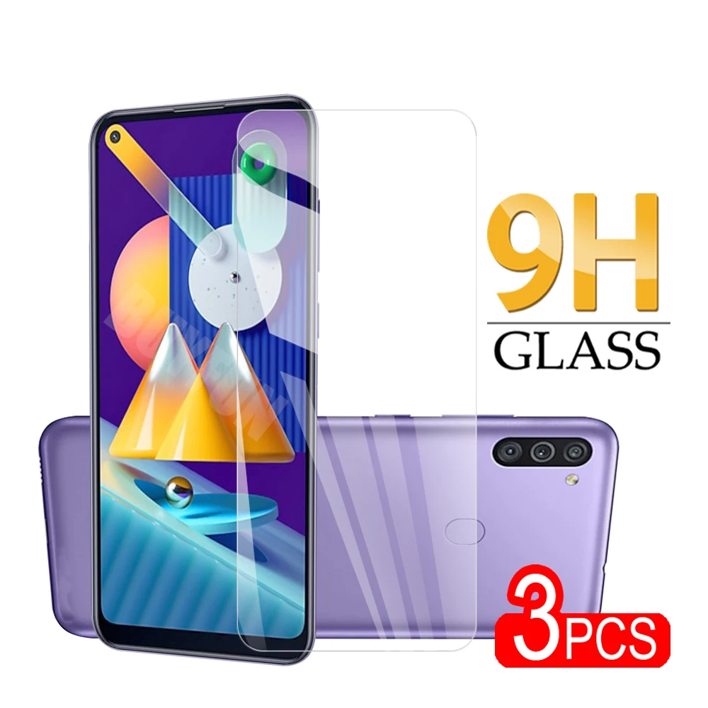 Прозрачная пленка для экрана из стекла Samsung Galaxy M01 M11 3 шт. Защита M10 закаленное
