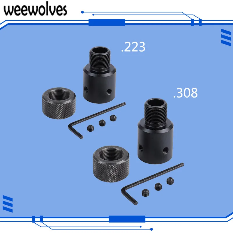 Адаптер weewolf 1/2x28 5/8x24 Combo .223 .308 компенсатор для Ruger 10/22s защитный концевой резьбовой
