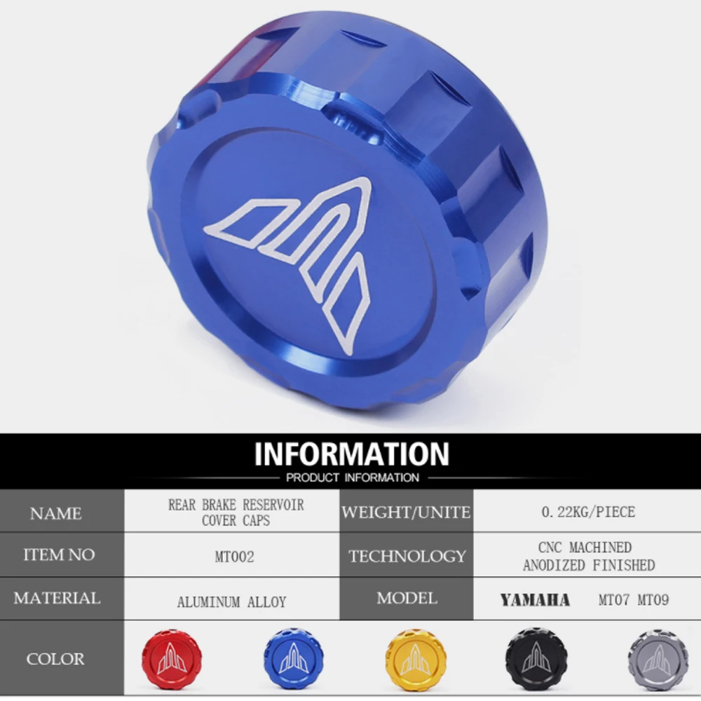 For Yamaha MT-01 MT-03 MT-10 MT-25 TRACER 900 700 GT XSR700 XSR900 2015-2020 Motorcycle Rear Brake Fluid Reservoir Cap Oil Cup | Автомобили
