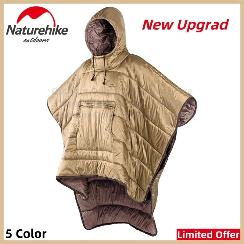 Beste Naturehike Thermische Camping Slaapzak Mantel Stijl Draagbare Warm Lui Slaapzak Waterdicht Reizen Wandelen Poncho Outdoor