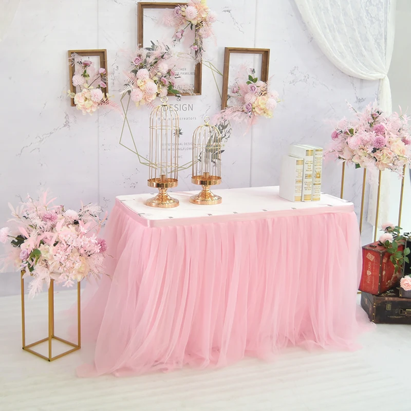 Flone розовые Искусственные цветы композиция для свадьбы фон стола бегунов