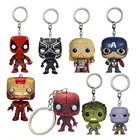 Мстители, финал, танос, Железный человек, Тор, Дэдпул, Человек-паук, Халк, брелок, виниловые экшн-фигурки, игрушки для детей, рождественский подарок