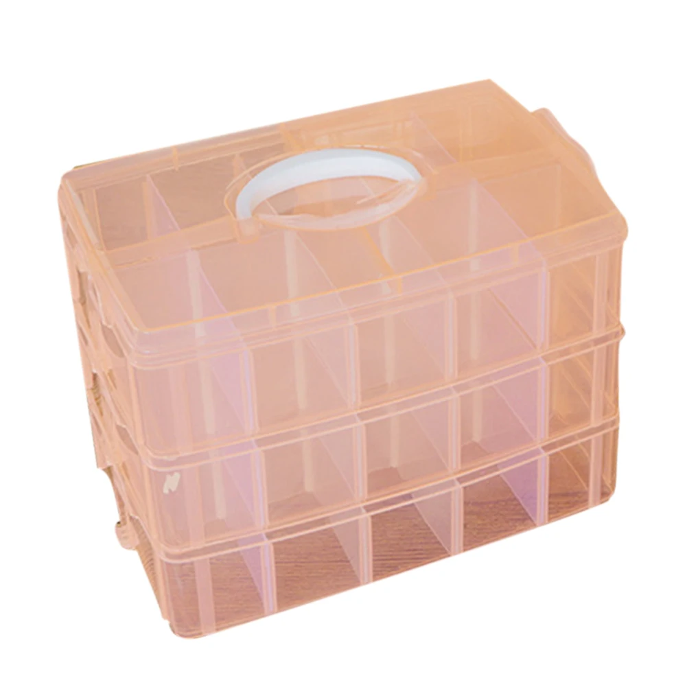 3 Layer Clear Jewelry Bead Pills Craft Storage Organizer Compartment Box Case 2020 | Дом и сад