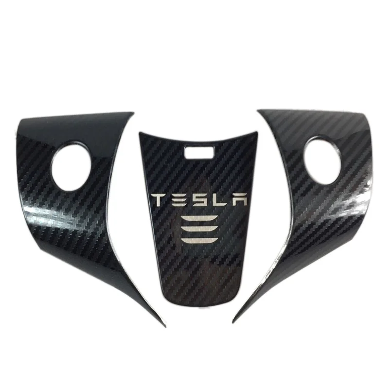 Чехол на руль колеса из нержавеющей стали для Tesla Model Y 3 отделка узором