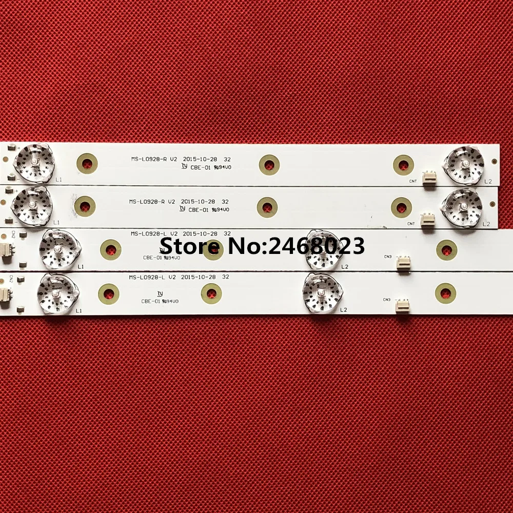 20pcs LED Backlight Strips for AKAI AKTV3221 MS-L0928-L/R 32LED38P 32HD340 Smart JS-D-JP3220-041EC E32F2000 D32-0A35 | Освещение