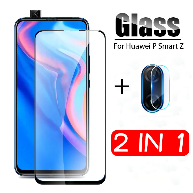 

2 in 1 protective Glass For huawei p smart Z tempered Glass for hauwei p smart 2019 psmartZ STK-LX1 camera lens protector Film