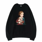 Женская толстовка с капюшоном и круглым вырезом, в стиле 90-х