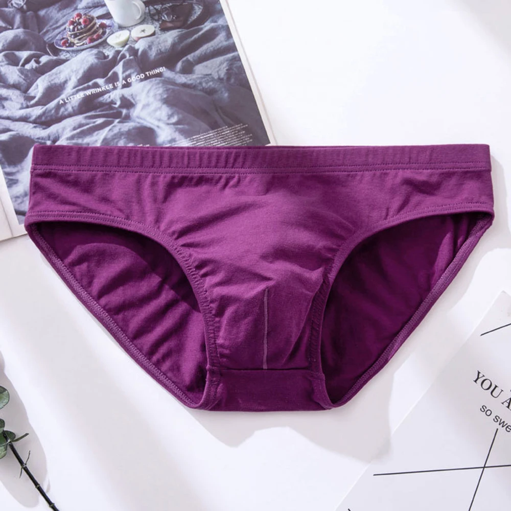 

Men's Sexy Low-Rise U-Convex Briefs Underwear Underpants Comfortable Breathable Thongs T-Back Panties Bikini Bottom
