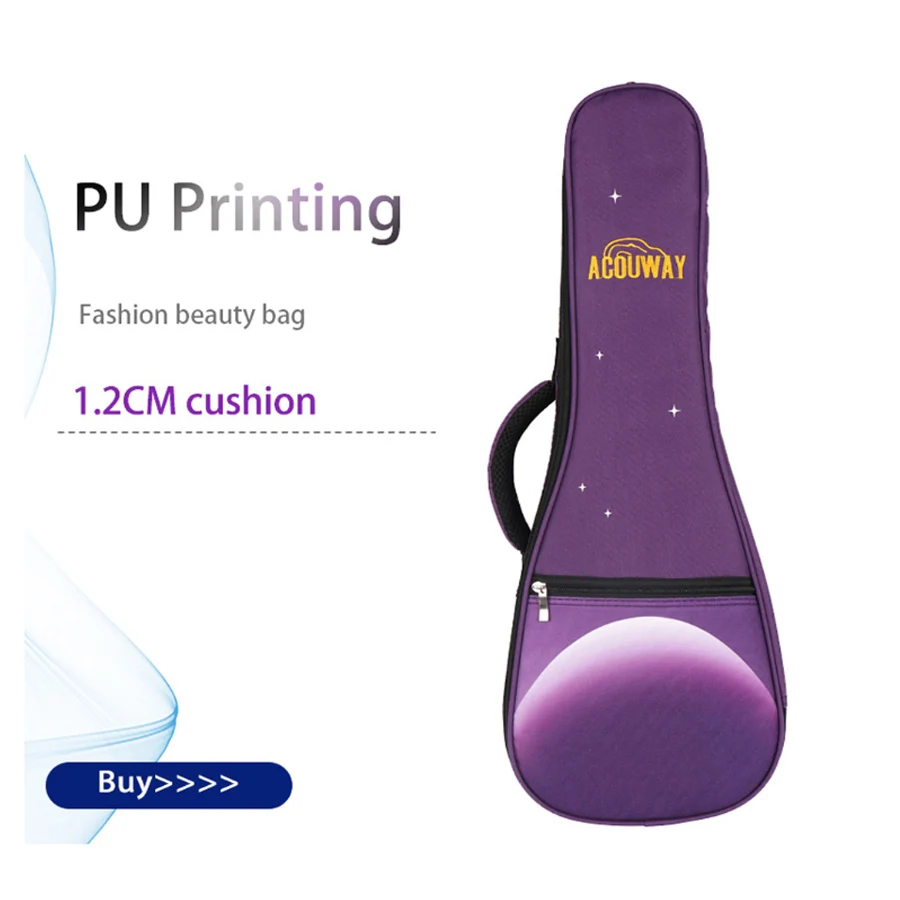 Чехол для укулеле Acouway с подкладкой 12 мм и двойным ремешком мягкий чехол концерта