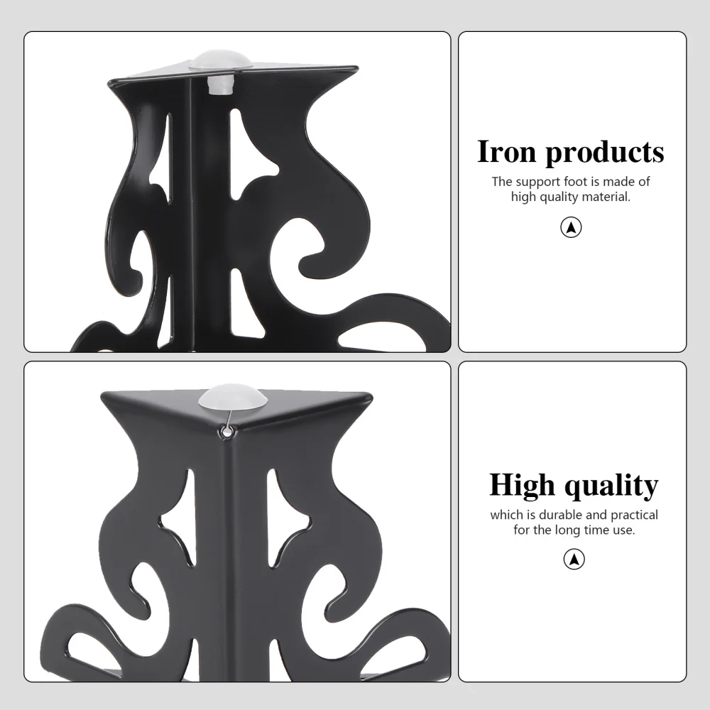 

4pcs Hollow-out Style Furniture Supports Accessories Tea Table Bearing Feet