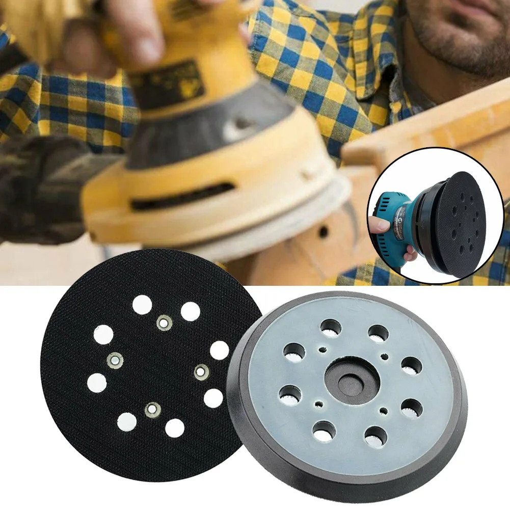 

125mm 8-Hole Back-up Sanding Pad Polishing Pad Disc Hook & Loop Sander Backing Pad For Electric Grinding Machine Orbital Sander