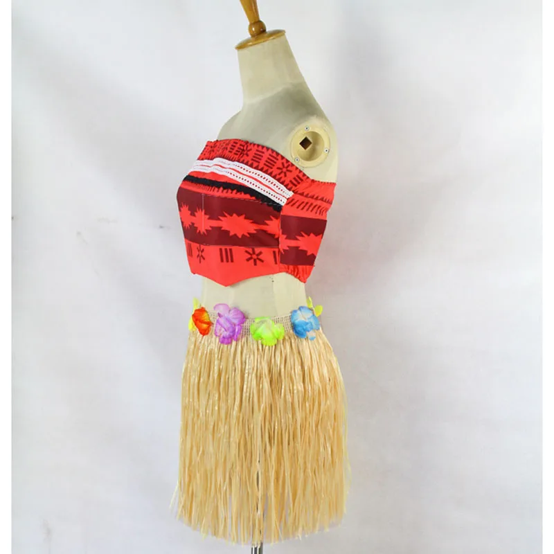 Платье ваяна Моана для взрослых и детей костюм с ожерельем париком женщин