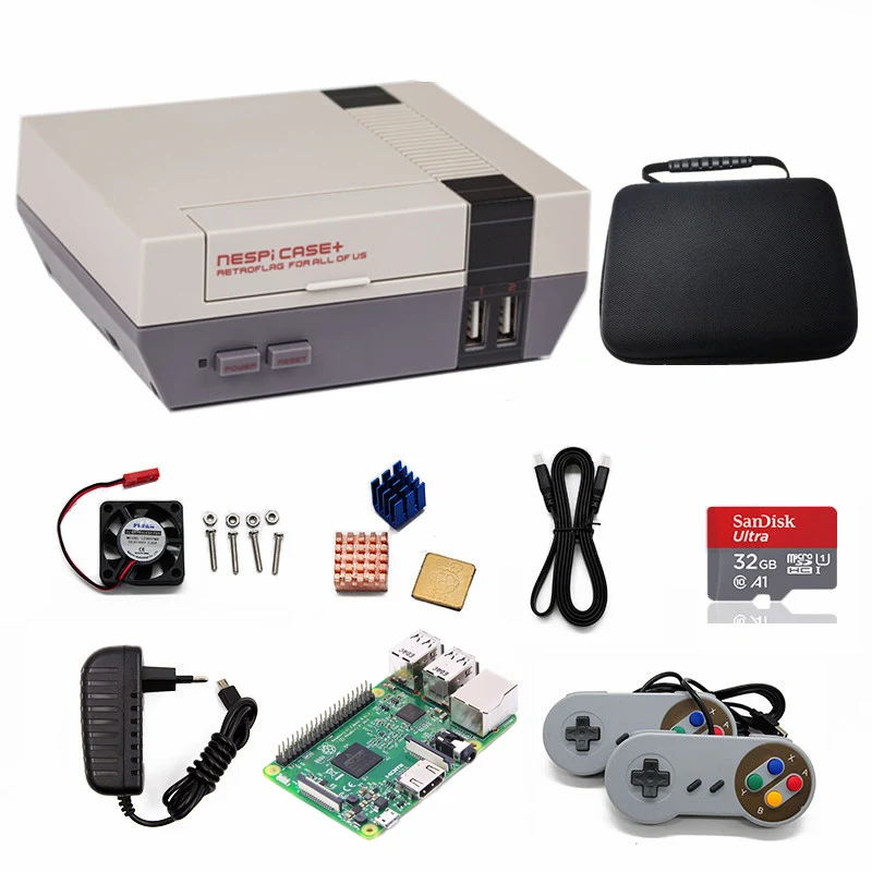 Retroflag SUPERPI Megapi чехол Raspberry Pi 3 Model B игровой консоли развлекательный с ТВ Видео игры плеер и 10000+ игры