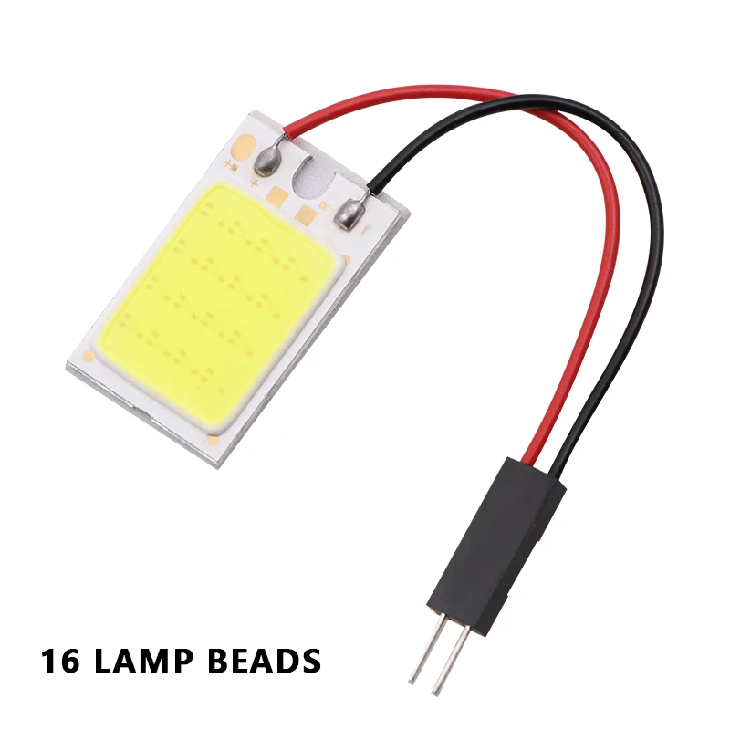 Большая Акция автомобильный T10 COB 16SMD Festoon Dome BA9S светодиодный светильник панель