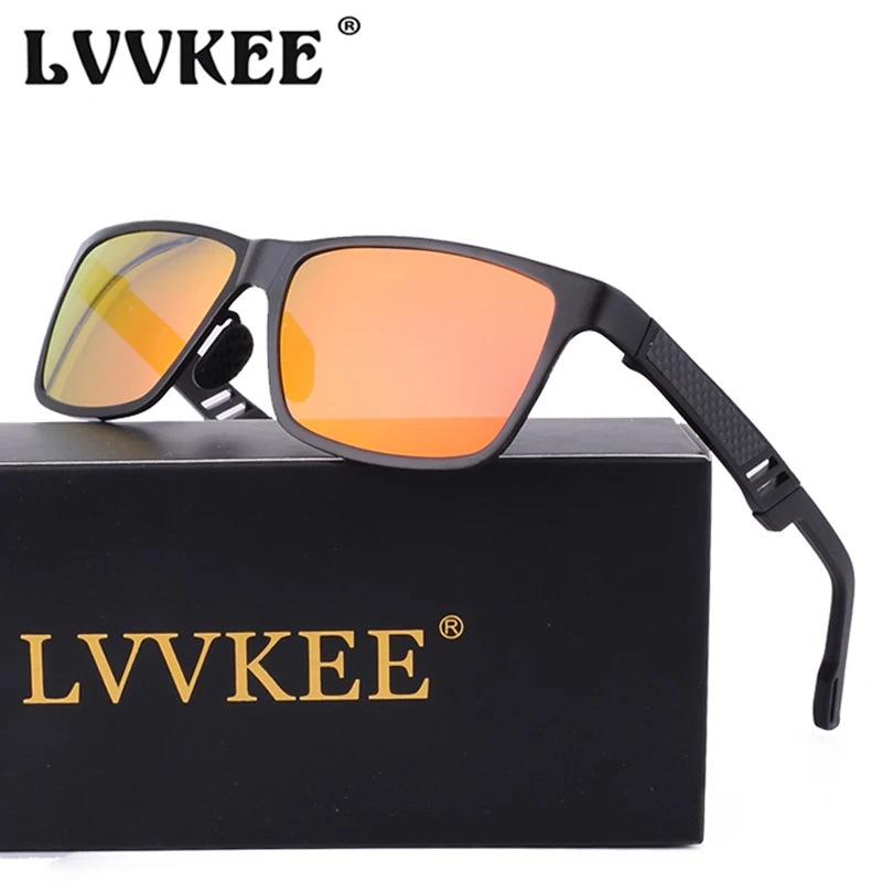 LVVKEE мужские поляризованные солнцезащитные очки из алюминиево магниевого сплава