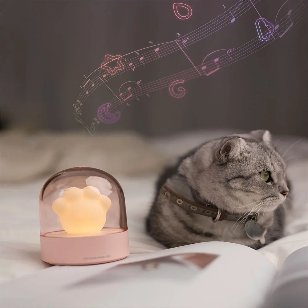 Ночник светодиодный светильник мультяшный милый кошачий коготь прикроватная