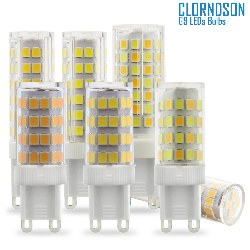 

5W/6W/9Watts Changeable LED G9 Base Corn Light Bulb AC 220V-245V LED Lamps Spotlight Chandelier Replace Equivalent Halogen Bulbs