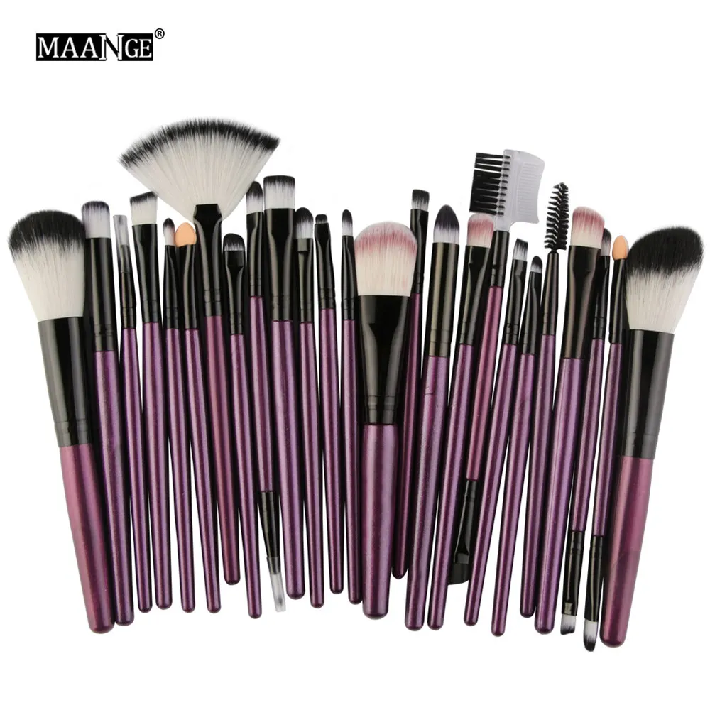 MAANGE Pro 10/22/25 шт. набор кистей для макияжа кисточки смешивания и контура глаз тени