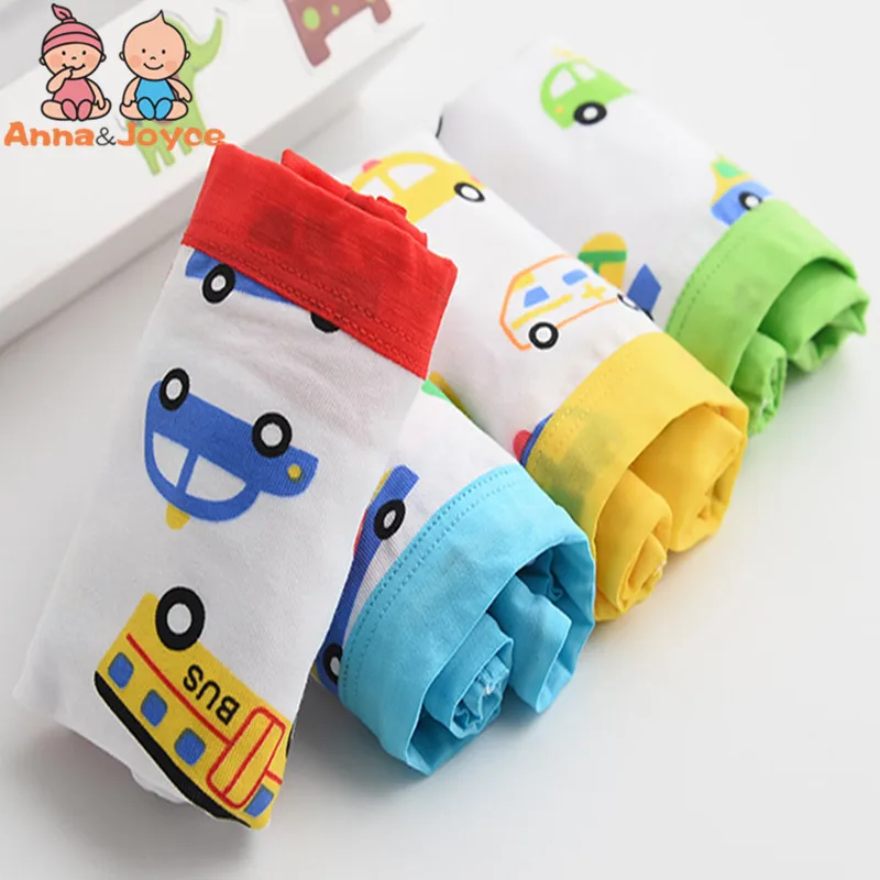 4 шт./лот трусы боксеры для мальчиков нижнее белье из модала хлопковые дышащие