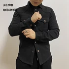 20W1 Азиатский размер Подлинная супер тяжелая качество винтажная тонкая стильная прочная 14 унций Толстая японская хлопковая рубашка Sashiko