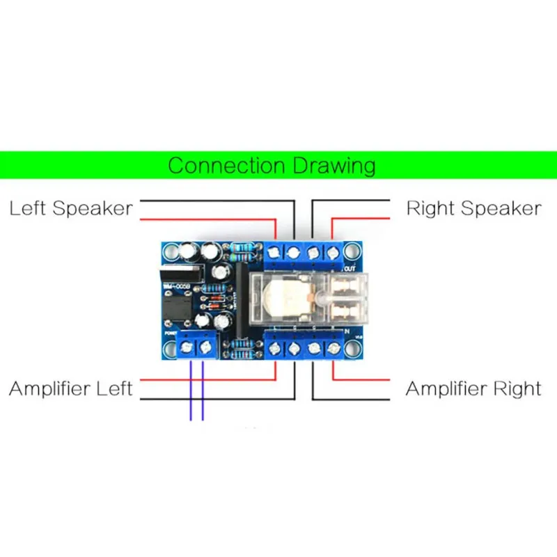 UPC1237 Speaker Protection Board Enthusiast DIY Starter Kit Delay DC Monitor Accessories+0 | Электроника