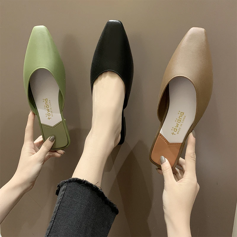 Прозрачные шлёпанцы женские тапочки Сезон лето Стильная обувь без шнуровки На