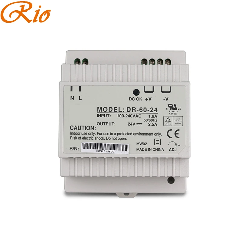 Din rail источник питания 60 Вт 24 в мощный ac dc преобразователь DR 24v хорошее