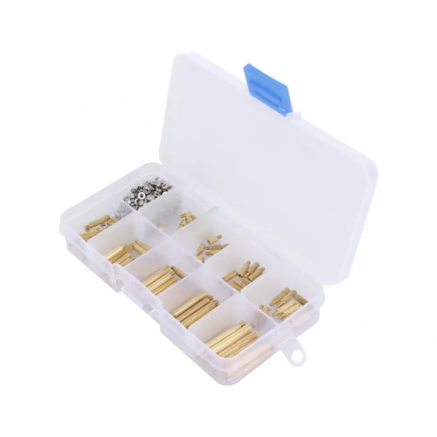 Мужской женский M2 270 шт латунь противостояние прокладка доска винты гайка