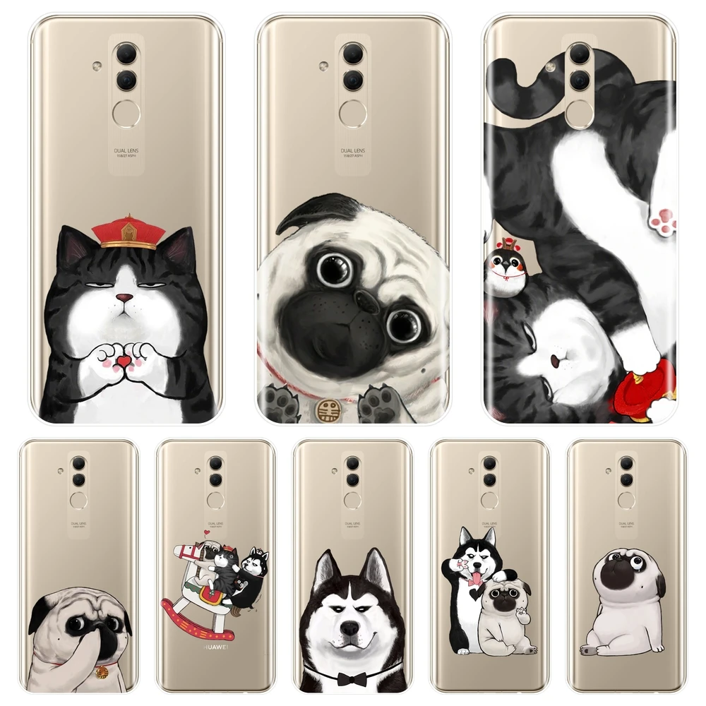 Чехол для телефона Huawei Mate 9 10 20 Pro силиконовый мягкий чехол-накладка с рисунком