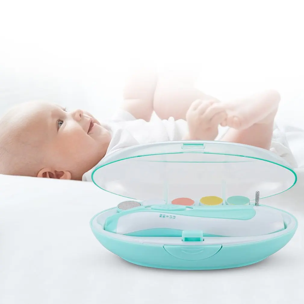 Corta&uacute;&ntilde;as el&eacute;ctrico de seguridad para beb&eacute; reci&eacute;n nacido, cortador de u&ntilde;as, manicura y pedicura, tijeras, cuidado de u&ntilde;as para ni&ntilde;os-1