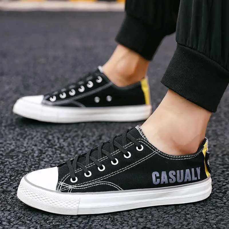 

Canvas men's new in summer cloth shoes small white shoes versatile casual shoes