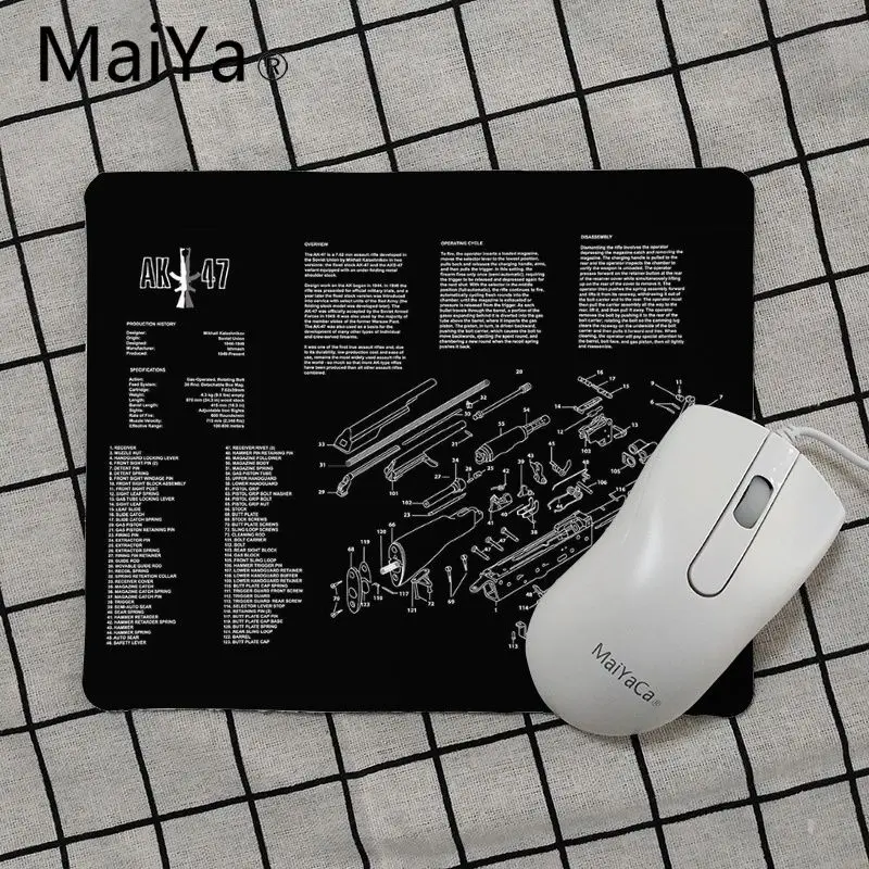 

Maiya Top Quality CSGO Guns Firearms dismantling Customized laptop Gaming mouse pad Top Selling Wholesale Gaming Pad mouse