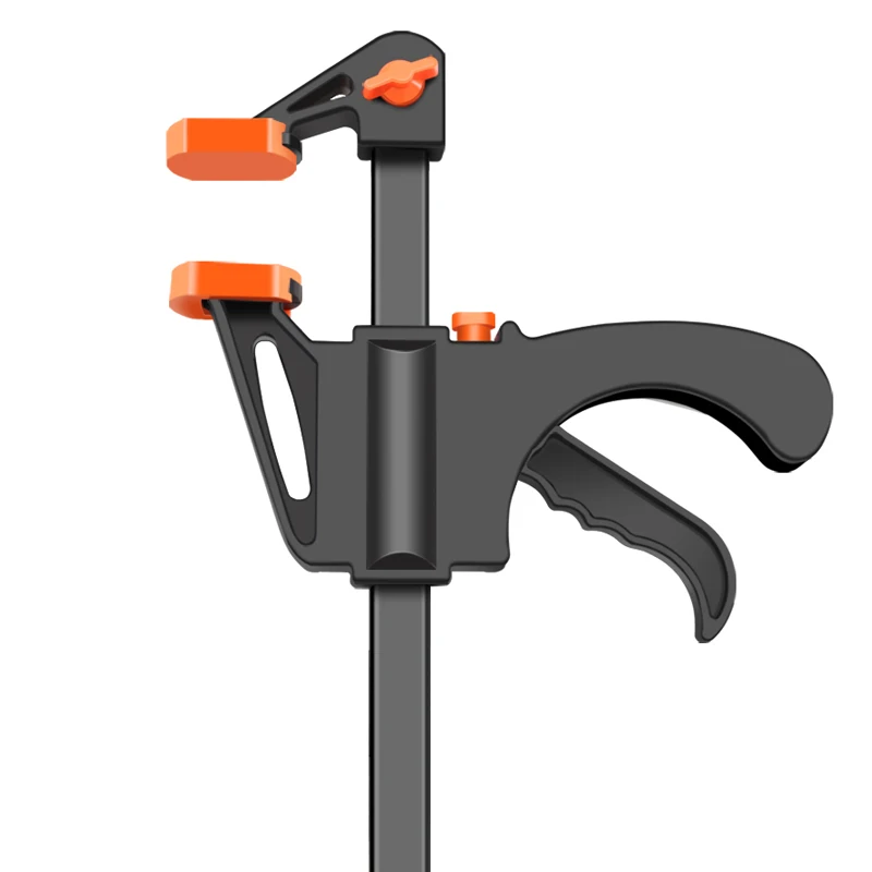 

4 Inch Clip Quick Ratchet Release Speed Squeeze Wood Working Work Bar F Clamp Clip Kit Spreader Gadget Tools DIY Hand Tool