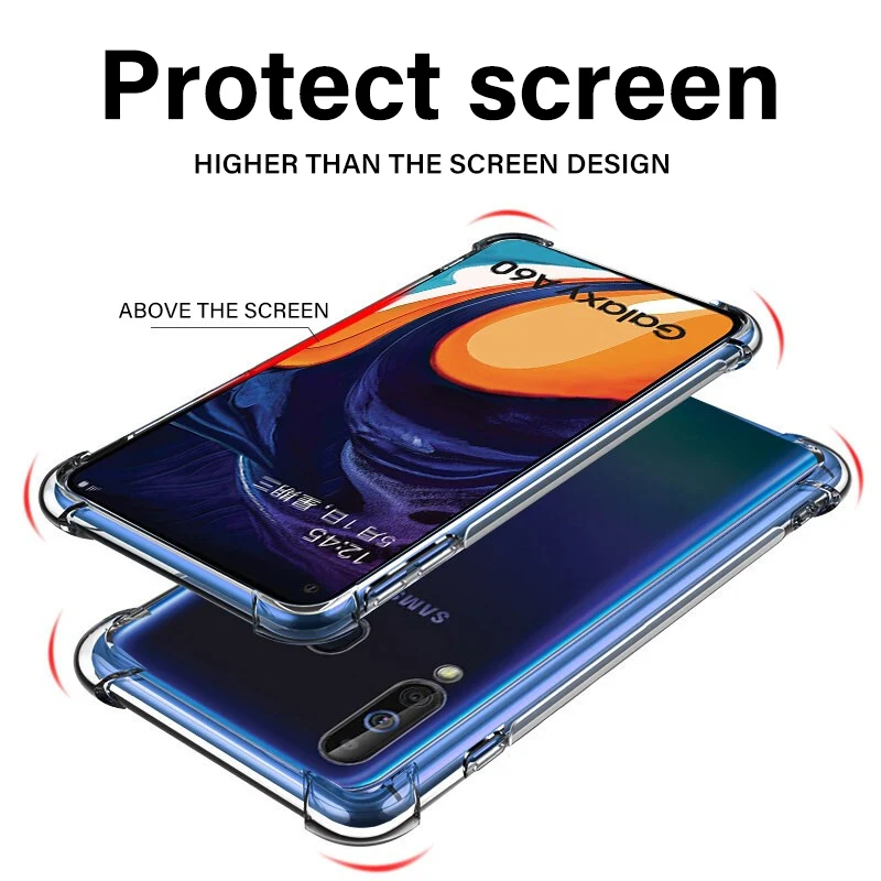 Противоударный прозрачный силиконовый чехол для Samsung Galaxy A10 A20 A30 A40 A50 A60 A70 A5 A7 S8 S9 S10